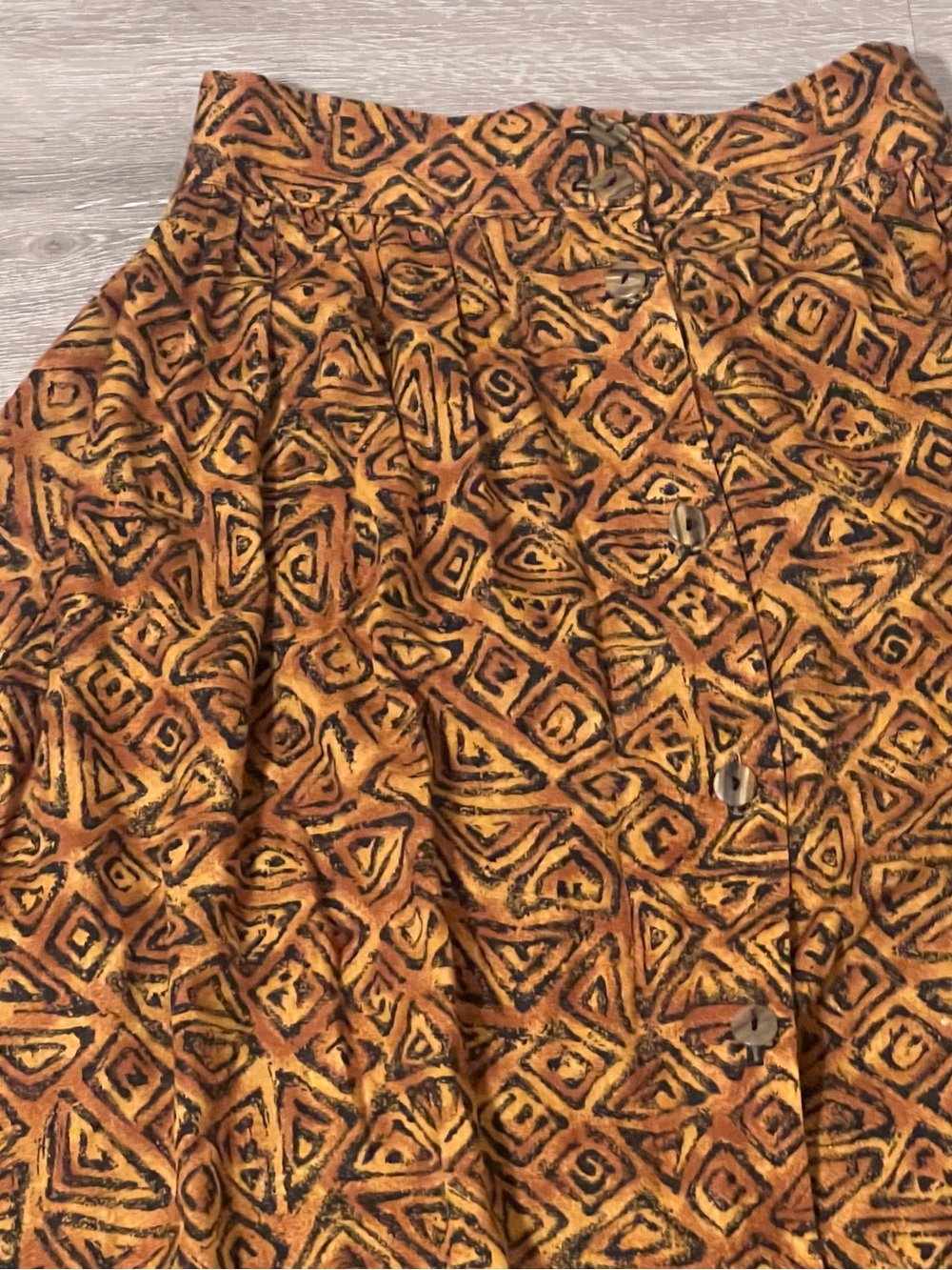 Women's Patterned Midi Skirt - Flared Boho Cristin Steven’s - Picture 5 of 7
